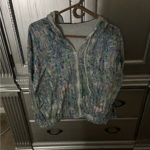 SHEIN Multicolor Abstract Jacket